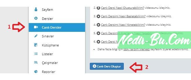 Öğretmenler-İçin-Eba-Canlı-Ders-Tanımlama-Adımları