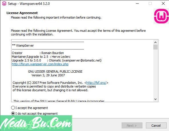 wampserver-onay-ekranı
