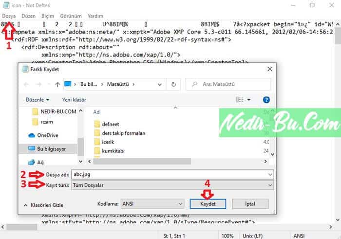 Not-defteri-ile-dosya-türü-değiştirme