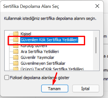 Meb Sertifika Yükleme Adımları 2