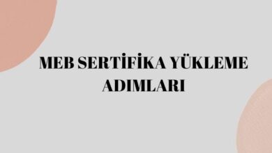 meb sertifikası yükleme adımları