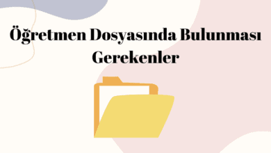 Öğretmen dosyasında bulunması gerekenler 2022 2023